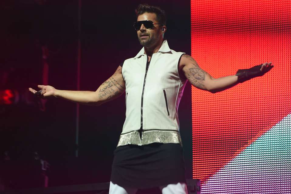 Ricky Martin llegó con tres cuartos de hora de retraso.