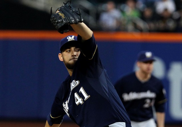 Marco Estrada en el duelo ante Mets 