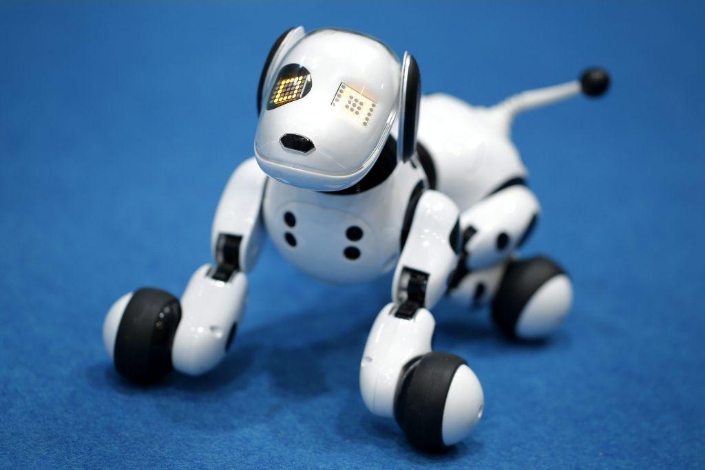 El perro robot "Hello! Zoomer" de la compañía Tomy.