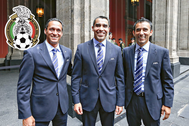 Los árbitros Marco Rodríguez, Marvin Torrentera y Marcos Quintero, harán su debut en el Mundial de Brasil 2014