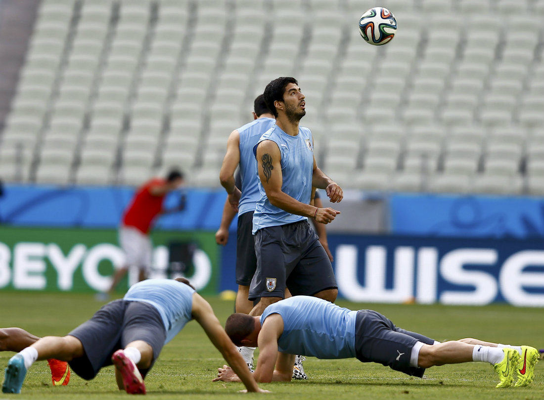 Entrenamiento de la selección de Uruguay 