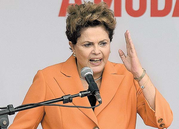 La líder brasileña buscará el próximo 5 de octubre la reelección.