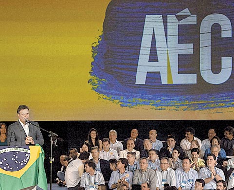 Ayer, Aécio Neves fue proclamado candidato de los socialdemócratas. 