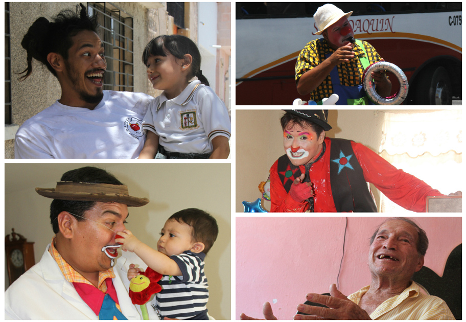 Los payasos que son padres equilibran su vida entre el maquillaje y el aprendizaje.