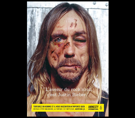 Iggy Pop en la campaña de AI contra tortura