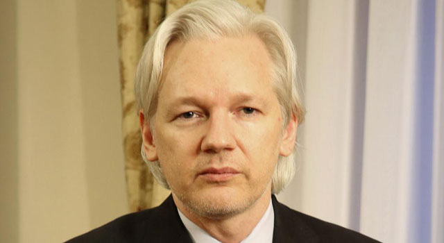 Julian Assange, durante una reunión con la prensa en julio de 2013