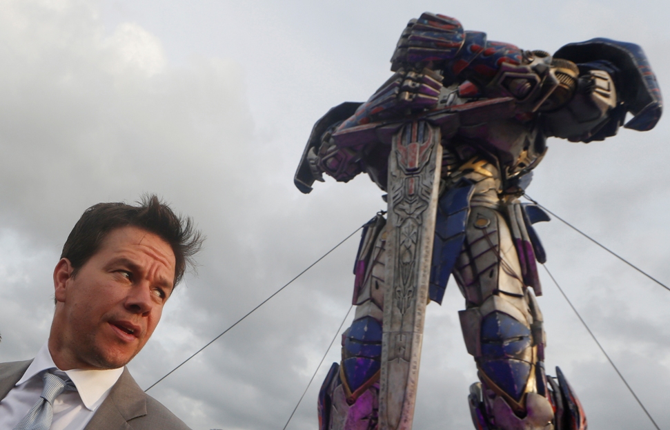 El actor Mark Wahlberg a su encuentro con la prensa en la alfombra roja de la cinta. 