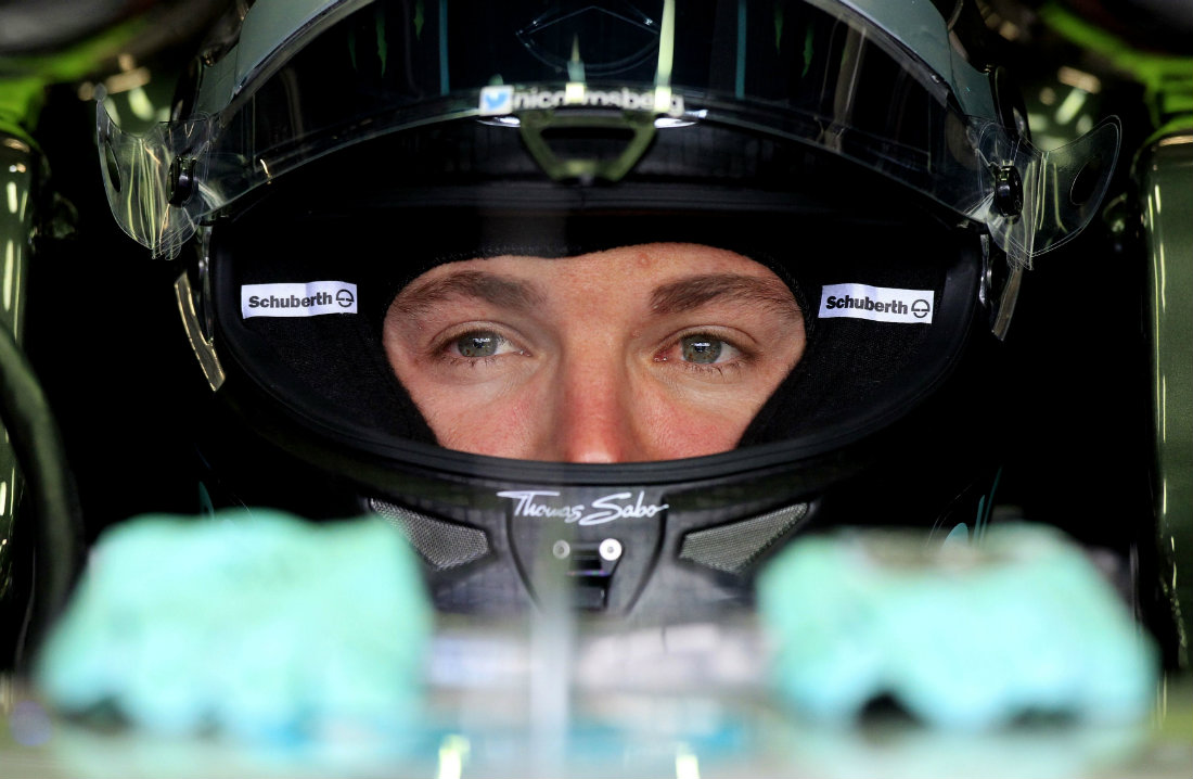 Nico Rosberg durante las pruebas libres de este viernes 
