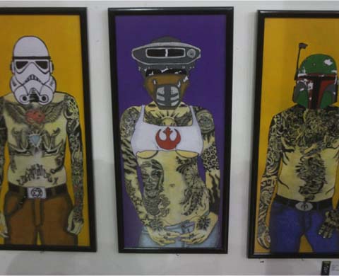 La muestra presenta 75 obras en la Escuela Adolfo Prieto. 