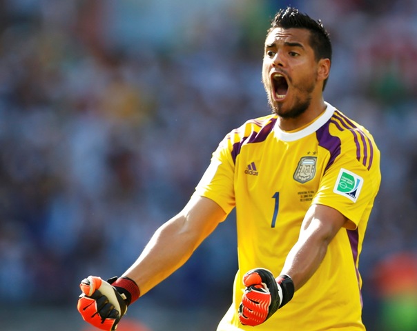 Sergio 'Chiquito' Romero, portero de Argentina