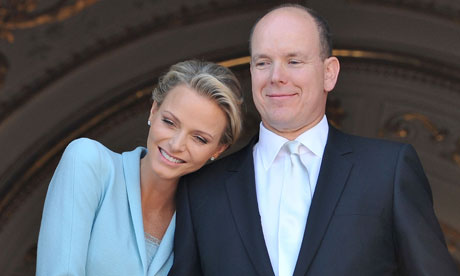 El príncipe Alberto de Mónaco y la princesa Charlene.