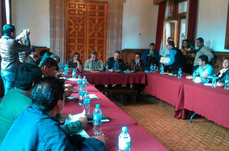 La reunión se llevó acabo en el recinto legislativo en Morelia.
