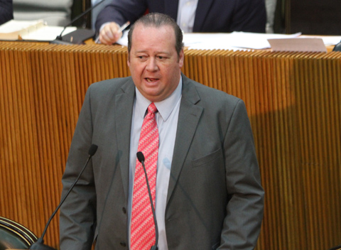 El diputado local independiente, Luis David Ortiz Salinas. 