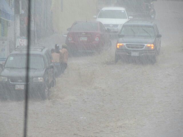 Las lluvias son consideradas como atípicas en la zona. 