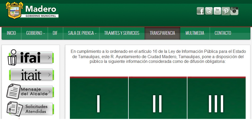 Portal de Transparencia de Ciudad Madero