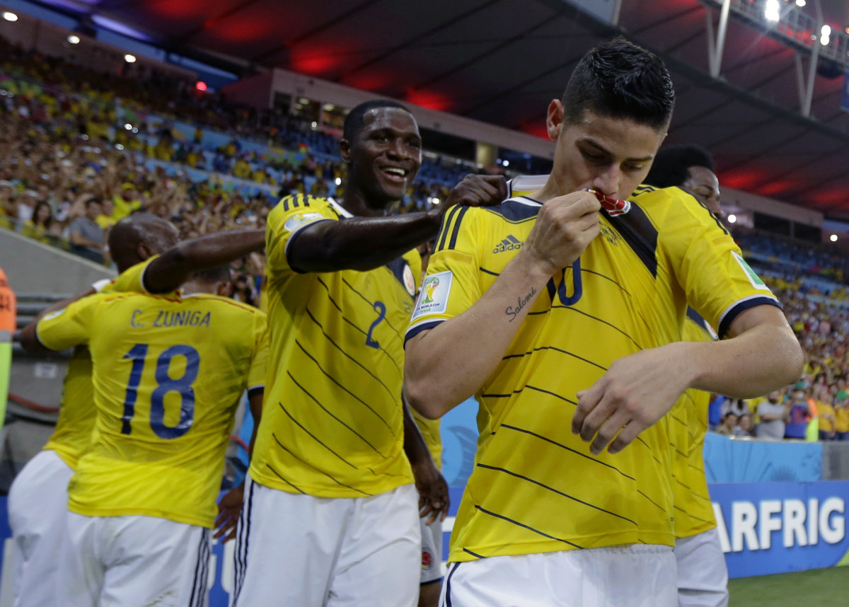James, autor de dos en el Colombia 2-0 Uruguay