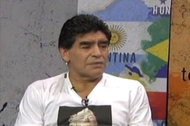 Diego Armando Maradona, ex jugador de la selección argentina