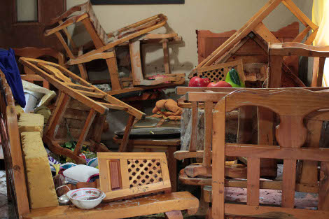 Protección Civil informó que solo hubo daños materiales. 