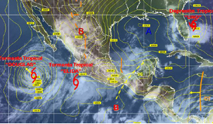 'Elida' se encuentra entre Colima y Michoacán.