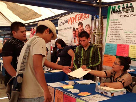 Hoy se realizó la cuarta Feria del Empleo en el municipio.