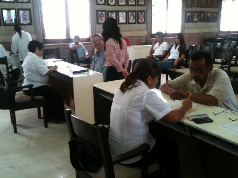Desde temprana hora inició el proceso de inscripción al programa.