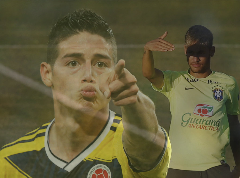 James Rodríguez y Neymar serán protagonistas del duelo 