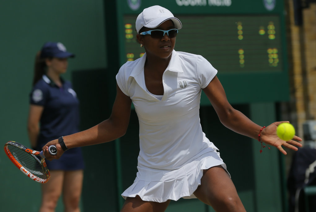 Victoria Duval en Wimbledon