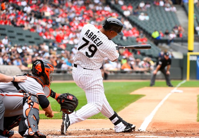 José Abreu, jugador novato de las Medias Blancas de Chicago