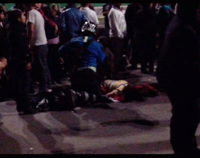 Lesionados tras la estampida humana en Ecatepec.