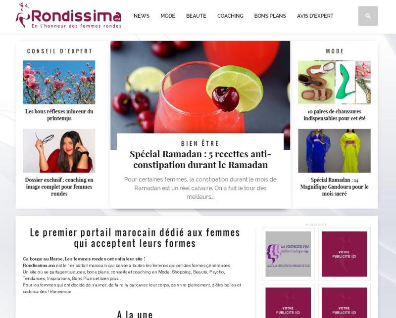 El portal se presenta como un espacio dedicado a mujeres que tienen formas generosas y que han decidido gustarse, hacer las paces con sus cuerpos, viv
