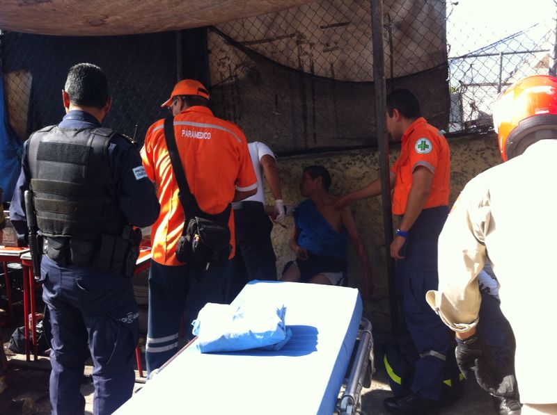 Accidente en un mercado de abastos