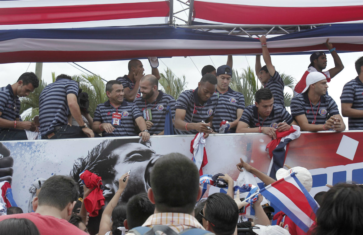 Así recibieron en Costa Rica a sus seleccionados 