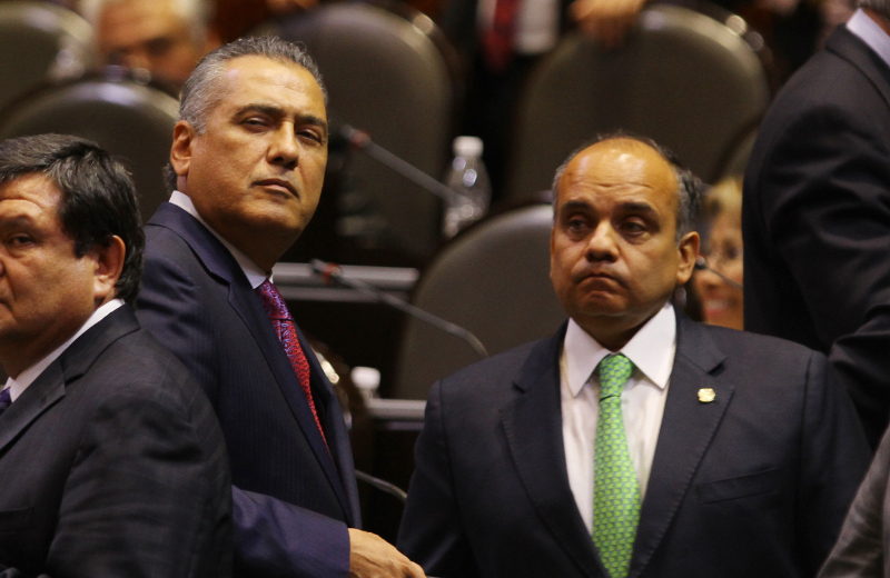 El priista Manlio Fabio Beltrones en San Lázaro.