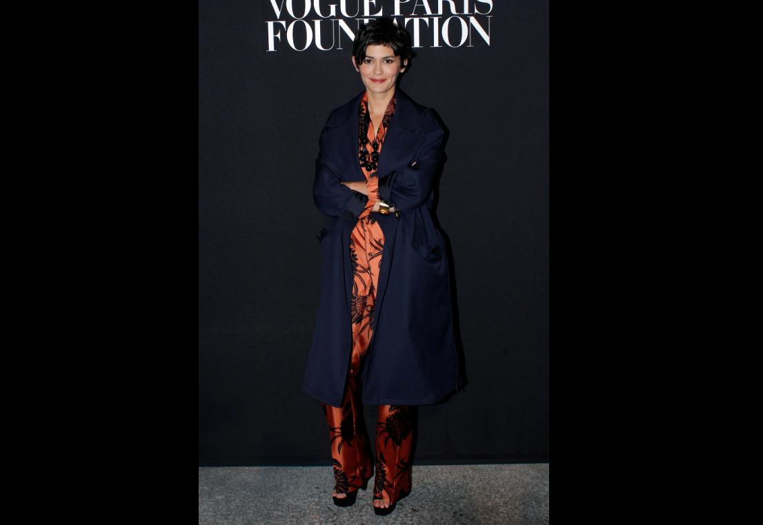 Audrey Tautou, quien protagonizó la cinta de 'Amelie' fue una de las invitadas especiales al evento.  