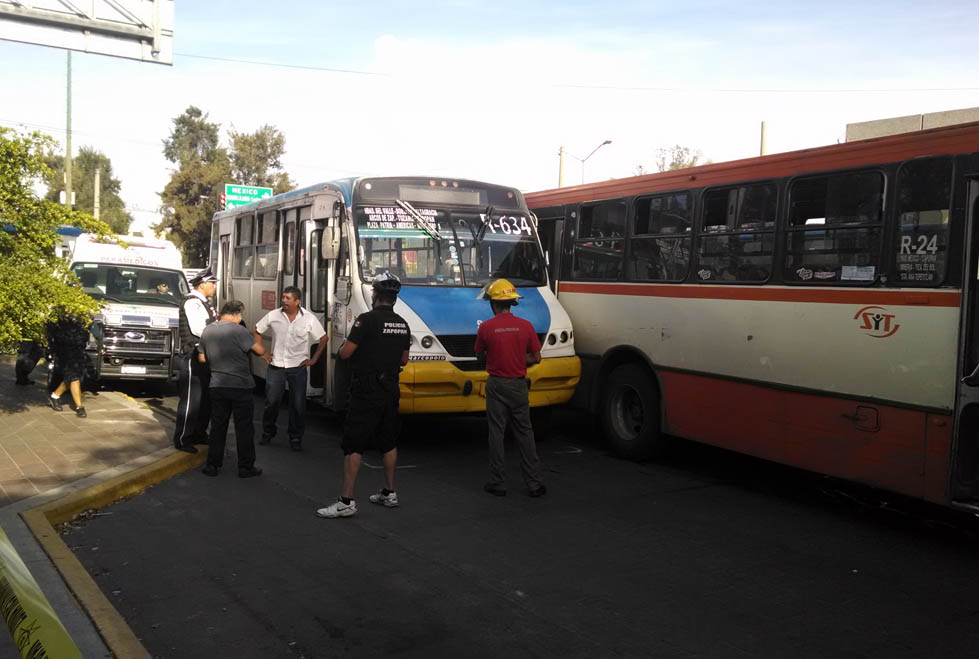 Choque entre unidades de la ruta 24 y 634
