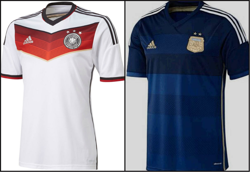 Las playeras con las que se jugará la final del Mundial 