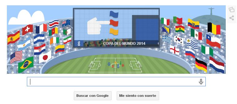 Doodle de google, final Copa del Mundo 