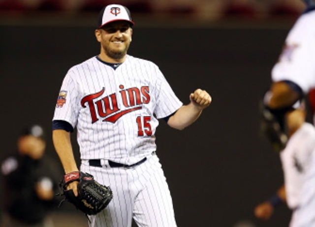 Glen Perkins, pitcher de los Mellizos de Minnesota que representó a la Liga Americana