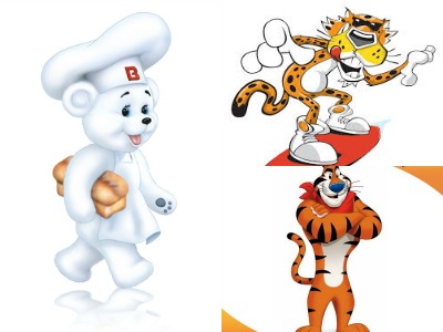 El osito Bimbo, Chester Cheetos y el Tigre de Toño serán desterrados de las pantallas televisivas a partir de hoy.