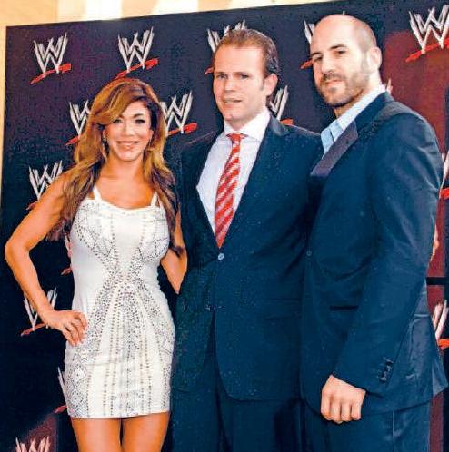 Rosa Mendes, Rodrigo Fernández y Cesaro 