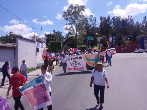 La marcha fue del centro de Chilpancingo al Congreso.