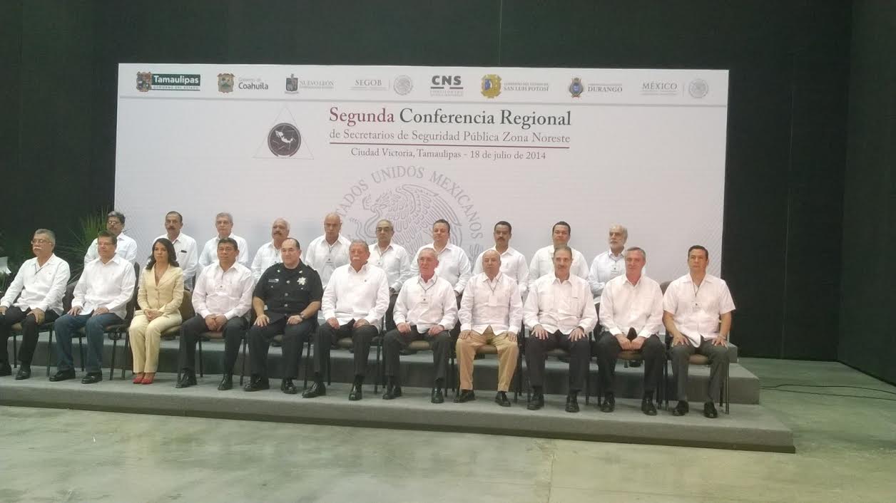  En la reunión de seguridad noroeste participaron funcionario de los estado de Coahuila, Nuevo Laredo, Durango, SLP y Tamaulipas. 