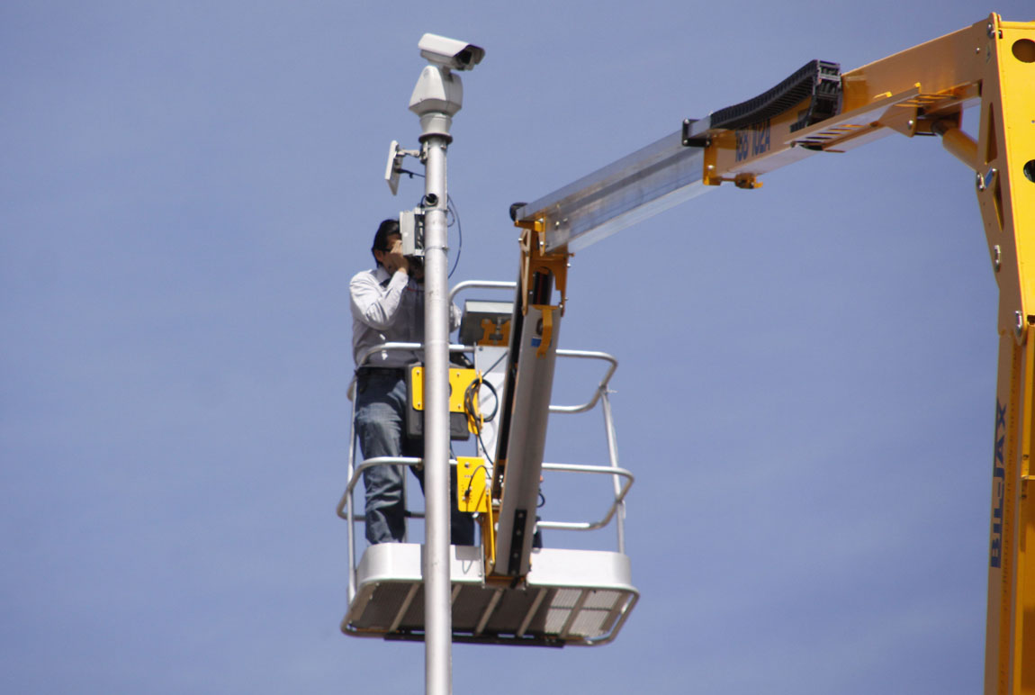 Se instalaron 80 cámaras en el centro para la vigilancia