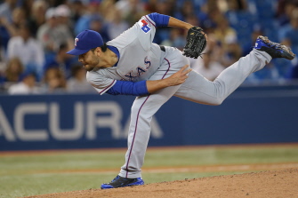 Joakim Soria, cerrador mexicano de los Rangers de Texas