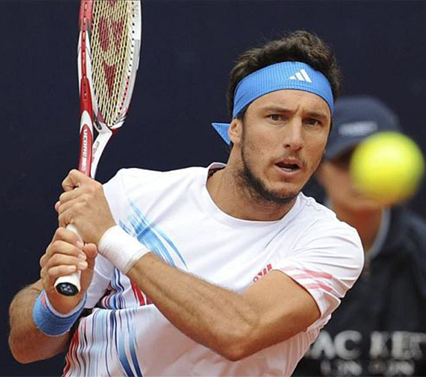 Juan Mónaco frente a Thomaz Bellucci en los cuartos de final 