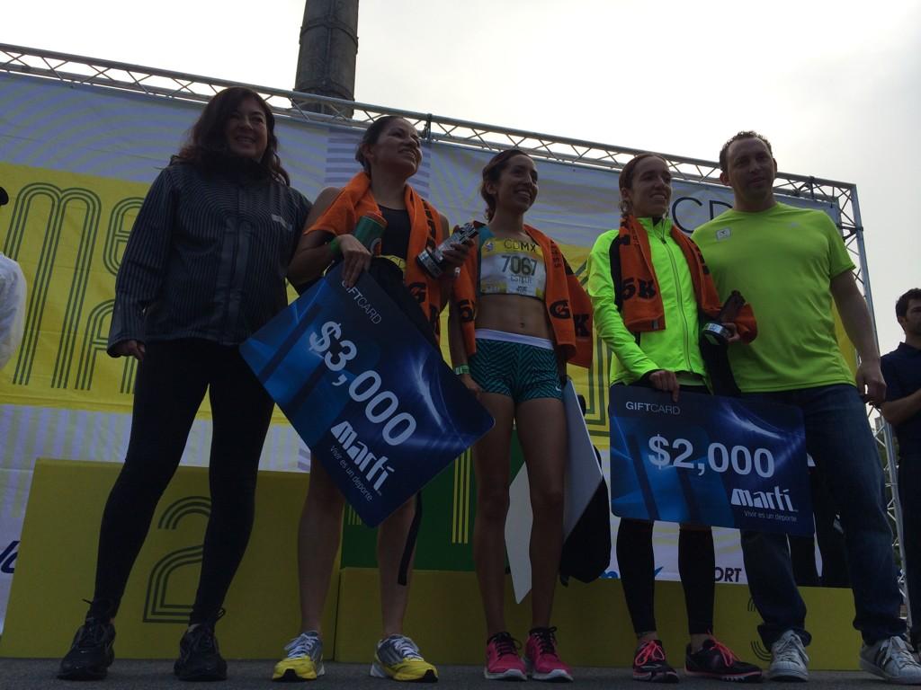 Premiación femenil.