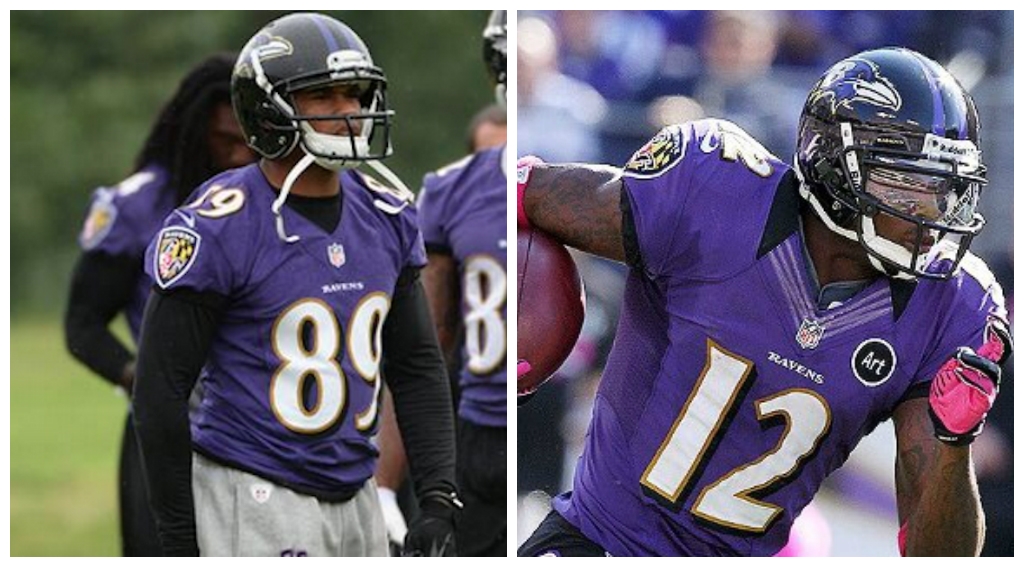 Steve Smith y Jacoby Jones