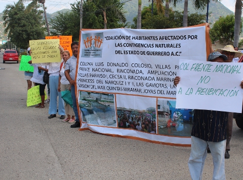 Damnificados del conjunto habitacional Luis Donaldo Colosio, aseguran que "hasta ahorita no se ha hecho nada ni una obra de mitigación".