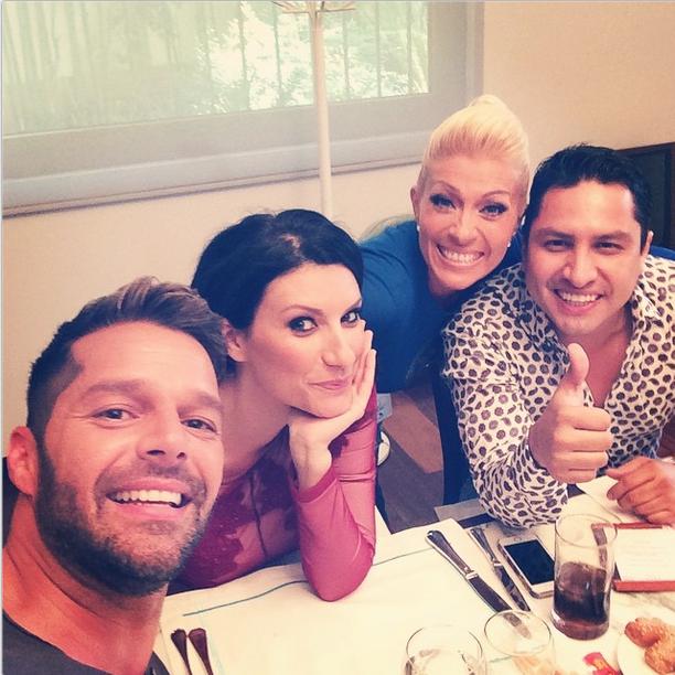 Ricky Martin, Laura Pausini,Yuri y Julión Álvarez. 