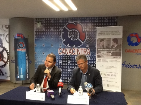 El convenio beneficiará a los mil 300 socios de la Canacintra en Puebla para recibir asesoría en materia fiscal federal, dijo el delegado de la región